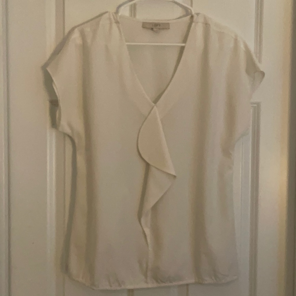Loft white blouse